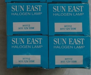 (2 Pieces) Sun East H11 Headlight Low Beam Halogen Light Bulbs - Picture 1 of 2
