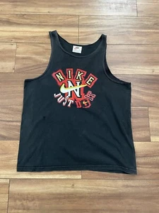 Vintage 90s Nike Basketball Tank Top Youth XL Spell Out White Tag Muscle Shirt - Picture 1 of 11