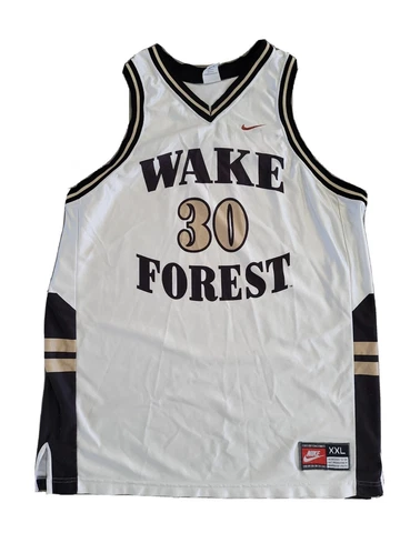 Vintage 90s Nike Basketball Jersey Wake Forest #30 Demon Deacons Sz 2XL Cover