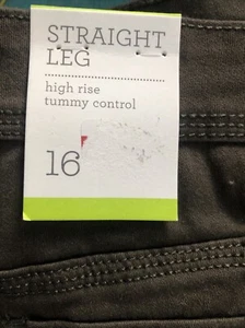 Style&Co 16 NWT Tummy-Control Straight-Leg Fashion Jeans Deep Moss Green $49 🧡 - Picture 1 of 5