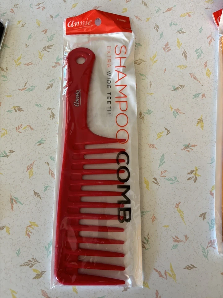 Annie Shampoo Hair Comb - Red New - Image 1 of 2