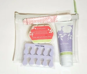 MARY KAY INTO THE GARDEN PEDICURE KIT FOOT FRIZZIES FOOT SCRUB & TOE SPACERS NEW - Picture 1 of 4