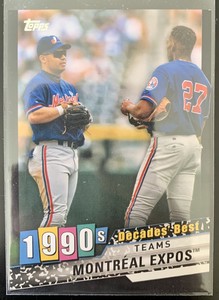 2020 Topps Series 2 MONTREAL EXPOS TEAM 1990s Decades' Best BLACK /299 #DB-72