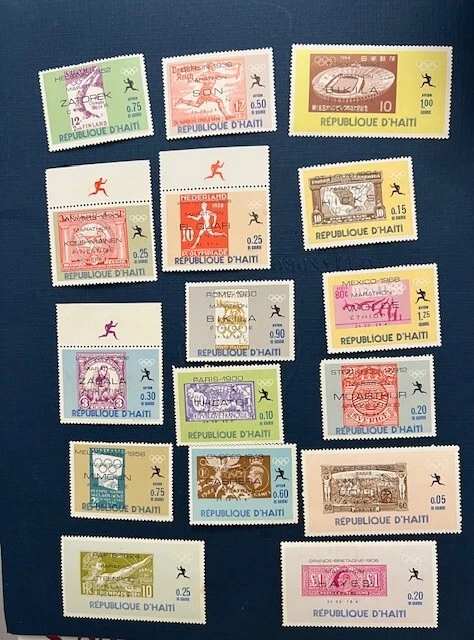 Haiti Sc 616-616O  1969 Mexico City Olympics, complete set of 16, VF - Image 1 of 1