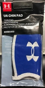 Under Armour Chin Pads Unisex One Size Royal/White New - Picture 1 of 2