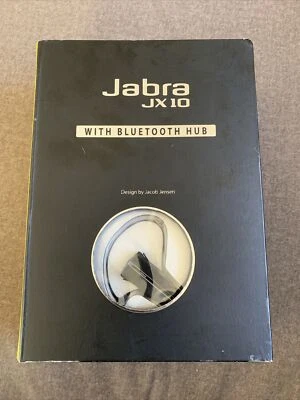 Jabra JX10 silver Ear-Hook Headset Wireless Bluetooth With Bluetooth Hub - Image 1 of 4