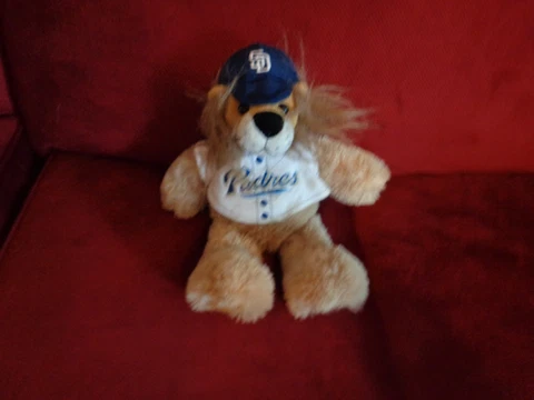 SAN DIEGO PADRES PLUSH DOLL FIGURE LION MLB BASEBALL SPORTS SOUVENIR MASCOT TOY Cover