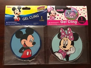 Disney Mickey & Minnie Mouse Set de 2 Gel de Pared Adhess Nuevo Relleno de Medias NAVIDAD - Imagen 1 de 1