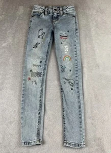 Cat & Jack girls light blue straight leg denim jeggings size 7 - Picture 1 of 10