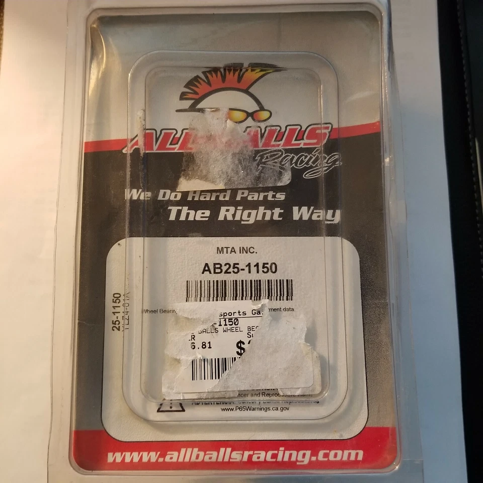 Kit de vedação e rolamento de roda All Balls 25-1150 para modelos Polaris - Imagem 1 de 1