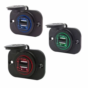 Cargador de automóvil modificado para autobús de autocaravana 5V 4.8A doble USB orificio único 2.4A - Imagen 1 de 9