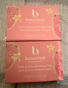 2 X Botanicals Vanilla Guava Exfoliating Soap Nutrimetics - Picture 1 of 2