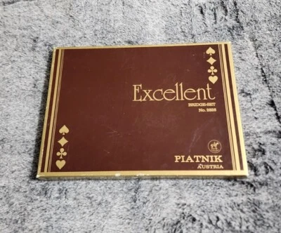 Новый винтажный Piantnik отличный мост комплект No 2828 В комплекте с запечатанными колодами карт - Изображение 1 из 4