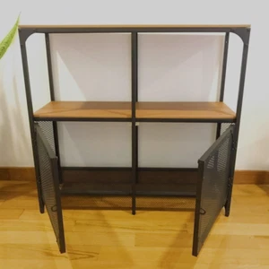 Unità da mensola Ikea FJALLBO, Nero, Pino Solido e Acciaio, 503.392.92 - NUOVA IN SCATOLA - Foto 1 di 4