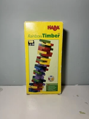 Vintage 1993 Haba 0662 Rainbow Timber Complete Excellent Building Block Set - Image 1 of 4
