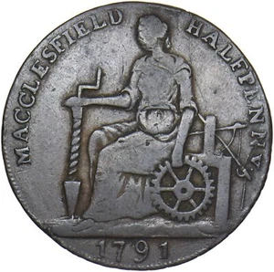 1791/1796 Macclesfield Mule Halfpenny Token - Cheshire D&H 78 - Bild 1 von 2
