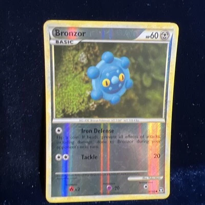 Bronzor 58/102 Reverse Holo HGSS Triumphant  Pokemon Card - Image 1 of 4