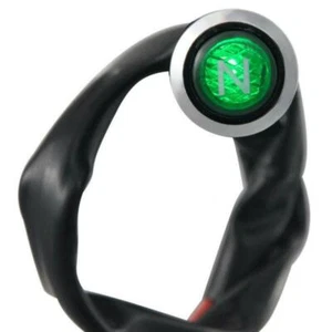 Green LED Light Neutral Reverse Gear Motorcycle Indicator Light For 70cc- 250cc - Bild 1 von 12