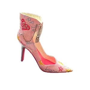 Just The Right Shoe ‘GRAFFITI GURL, Pink By Lorraine Vail (Raine) Rare - Picture 1 of 8