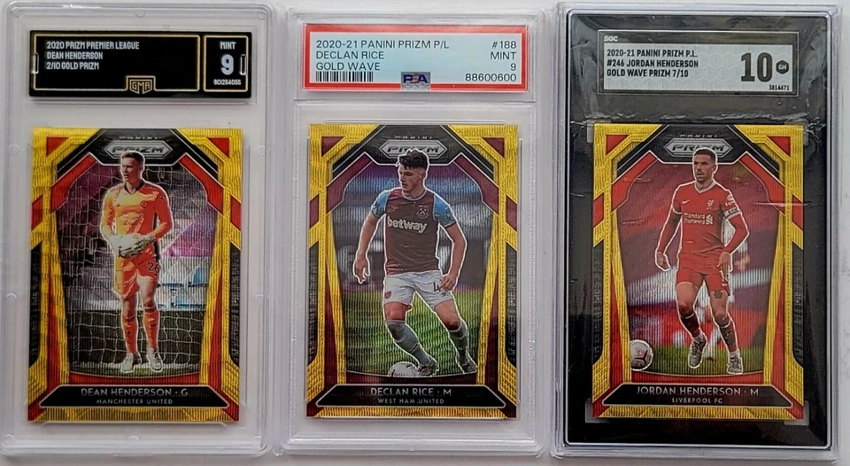 2020-21 Panini Prizm Premier League Base Prizms Gold Wave /10 - Graded - Image 1 of 1