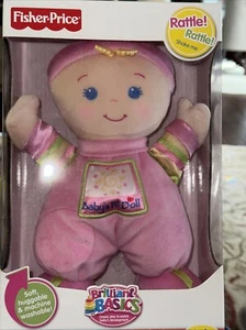 FISHER PRICE PRIMERA MUÑECA BEBÉ ROSA NUEVA SELLADA SONAJERO SHAKE ME - Imagen 1 de 3