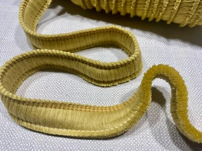 Garniture de coussin textile à pompons franges de coton largeur 30 mm - sable... - Photo 1/3