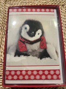 Penguin Holiday Cards By Sunrise - Picture 1 of 3