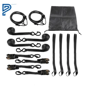 4pcs Belts For Moving Appliances Lawns Cargo Equipment Motorcycles Black - Picture 1 of 14