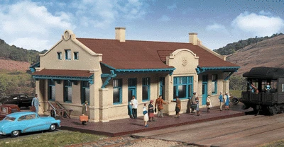 Walthers -HO-#2920   Mission-Style Depot Kit - Image 1 of 4