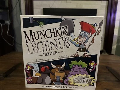 Munchkin Legends Deluxe Complete Includes Expansion Faun And Games + Promos - Image 1 of 4