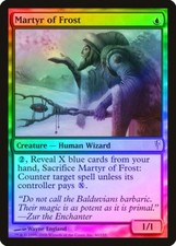 Martyr of Frost FOIL Coldsnap PLD Blue Common MAGIC GATHERING CARD ABUGames
