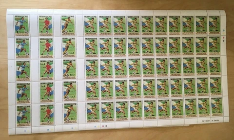 FULL SHEETS Sierra Leone 1986 788-91 - World Cup Winners - Set of Sheets - MNH Cover