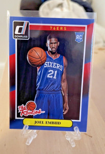 2014-2015 Panini Donruss Joel Embiid "The Rookies" Insert RC #3