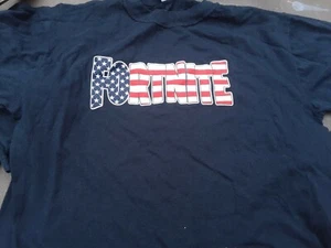 NWOT Fortnite Boys TShirt SMALL american flag Graphic Game CUSTOM Bin370 - Picture 1 of 1