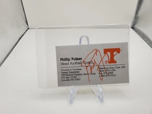 PHILLIP FULMER SIGNED BUSINESS CARD JSA CERTIFIED - Picture 1 of 3
