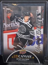 2021-22 Upper Deck Series 1 - UD Canvas Young Guns Black #C114 Wyatt Kalynuk...