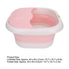 Electric Massage Footbath Bucket Folding Red Light Spa Machine(Pink Eu Plug) Fbm