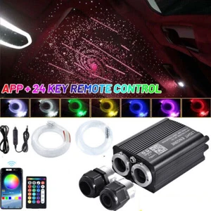 Home Car Headliner Meteor Star Light Roof Ceiling Lights Fiber Optic Kit +Remote - Picture 1 of 52