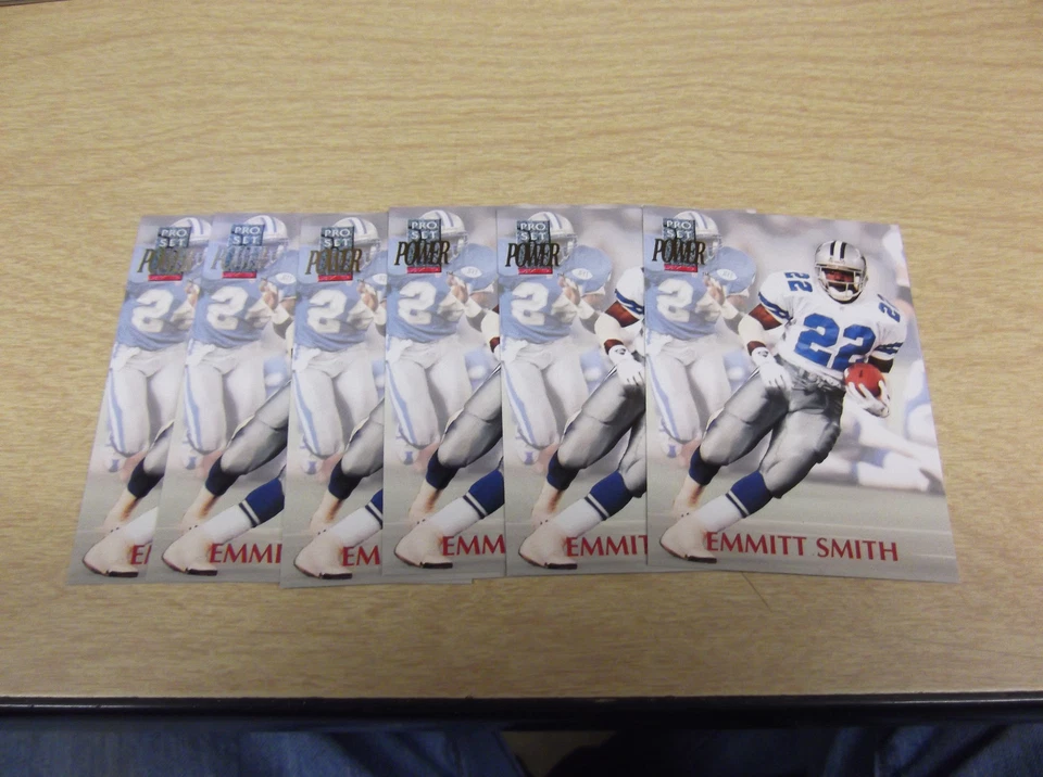 1992 PRO SET POWER FOOTBALL EMMITT SMITH PROMO CARD COWBOYS - Image 1 of 1