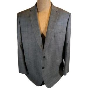 Ralph Lauren Blazer Herren 50R Wollmischung Zwei Knopf Sport Mantel Jacke grau kariert - Bild 1 von 9