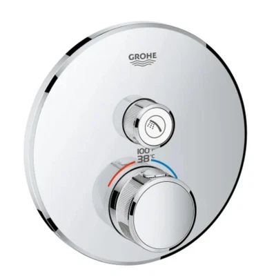 Grohe GrohTherm 29136000 Thermostatventil Blende Lautstärkeregler Dusche chrom - Bild 1 von 3