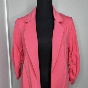 Chaqueta Blazer Dear Scarlett Manga Acanalada 3/4 Abierta Talla Pequeña - Imagen 1 de 11