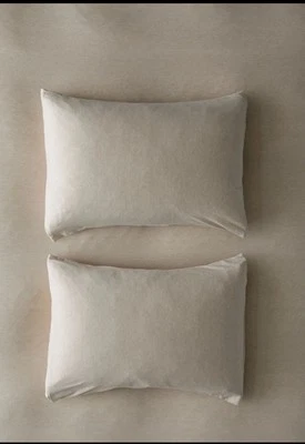 Conjunto de funda de almohada jersey camiseta color avena UO Home - Nuevo con etiquetas Foto 1 de 4