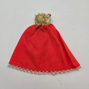 Vintage Topper Dawn Bouffant Bubble Orange Gold Dress Only - Picture 1 of 2