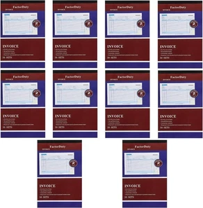 10 Pack Receipt Large Sales Order Book Invoice Duplicate Copy 50 Sets 5.5" X 8"5 - Picture 1 of 5