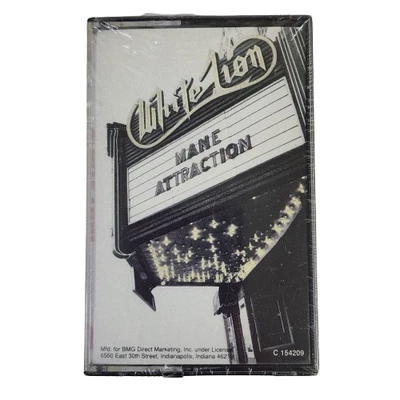 White Lion Mane Attraction Cassette Tape NEW SEALED - Image 1 of 3
