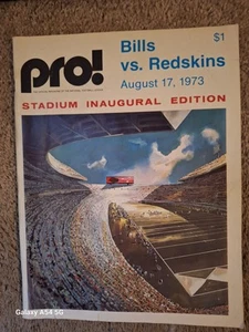 Buffalo Bills Game Program August 17, 1973 Rich Stadium Inaugural Edition Pro! - Picture 1 of 5