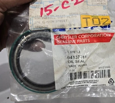 1984 THRU 1993 DODGE D100 MOPAR DISC BRAKE SEAL P/N 04137766 GENUINE OEM PART - Image 1 of 4