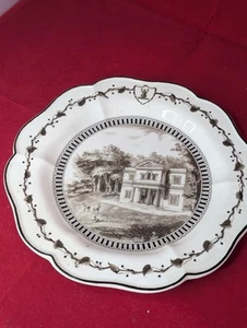 Wedgwood FROG SERVICE Genius Collection Plate, Lord Hardwick's Park - Picture 1 of 4
