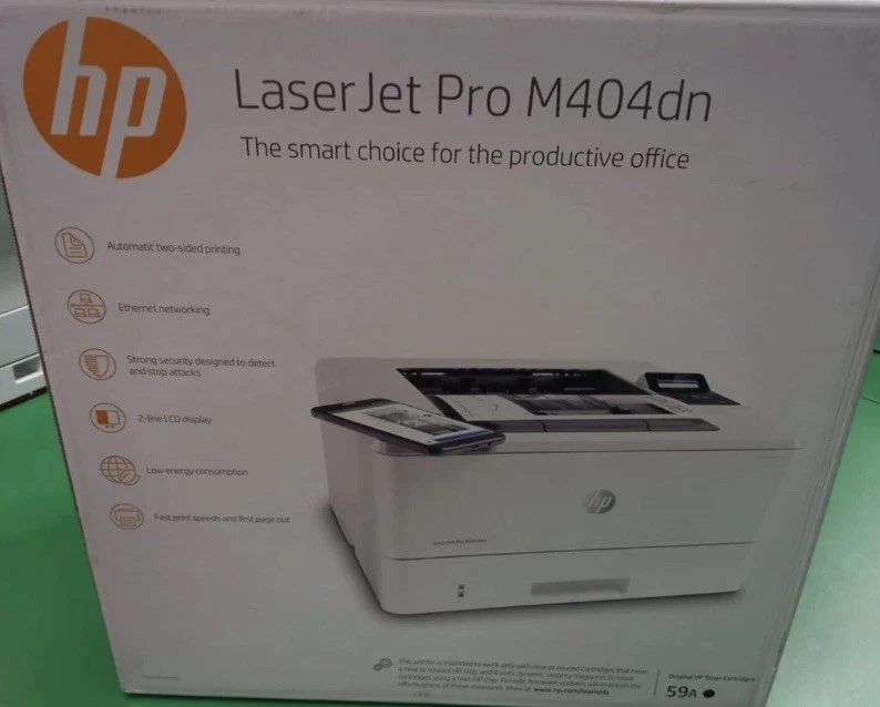 HP LaserJet Pro M404DN duplex Monochrome Laser Printer W1A53A - 60 Toner